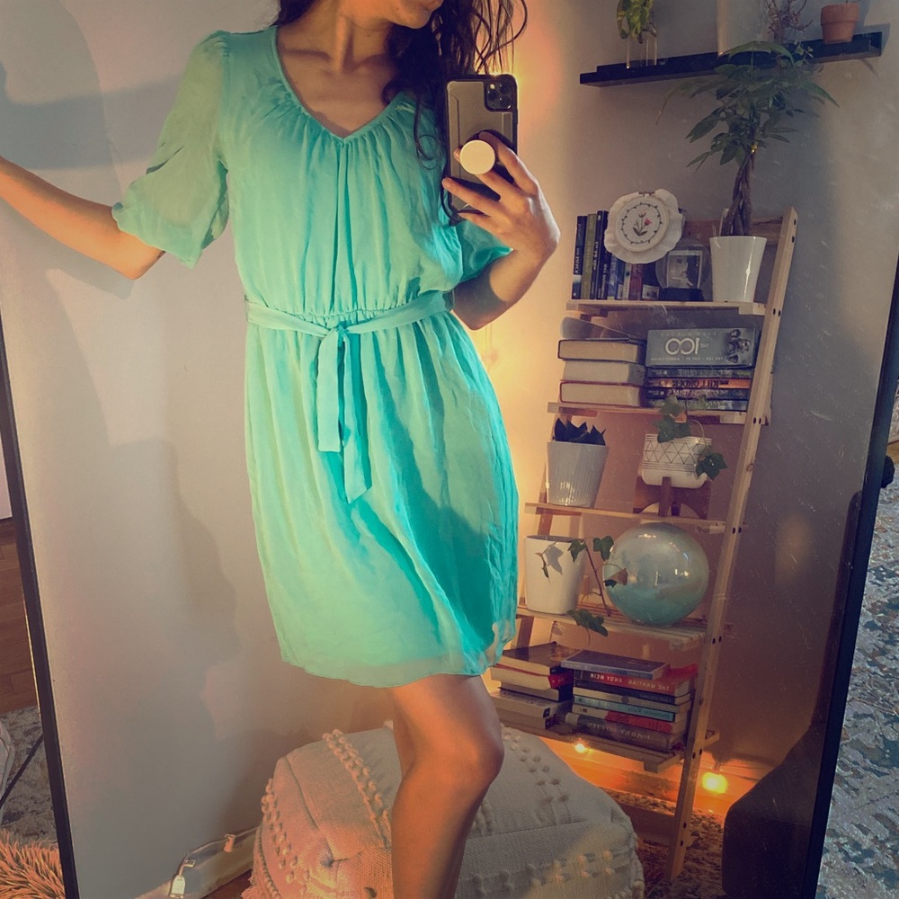 Tie at waist dress